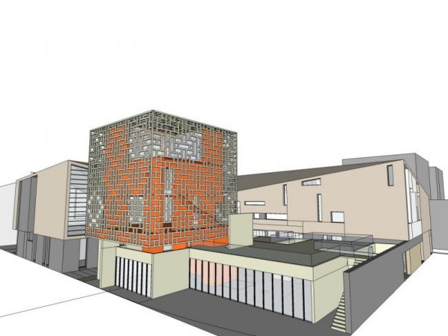 Sketchup商业模型|多层商业街，现代风格