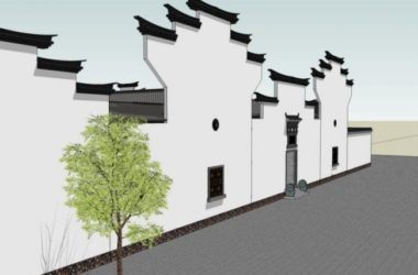 Sketchup住宅模型|徽派民居，中式风格-BIM建筑网