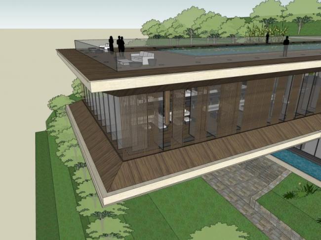 Sketchup商业模型|多层会所，现代风格