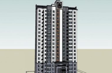 Sketchup住宅模型|高层住宅，现代中式风格-BIM建筑网