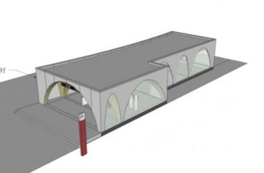 Sketchup车站路桥|地铁站出入口，现代风格-BIM建筑网