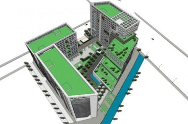 Sketchup办公模型|多高层办公楼，现代风格-BIM建筑网