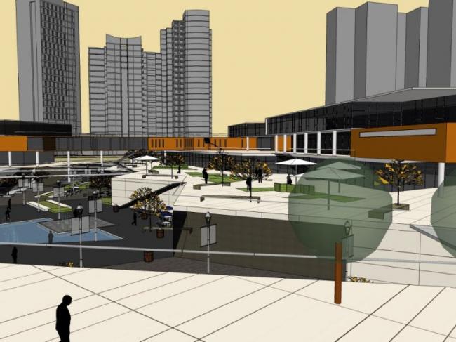 Sketchup商业模型|多层商业中心，现代风格