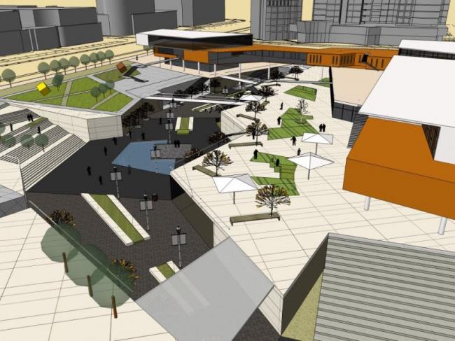 Sketchup商业模型|多层商业中心，现代风格