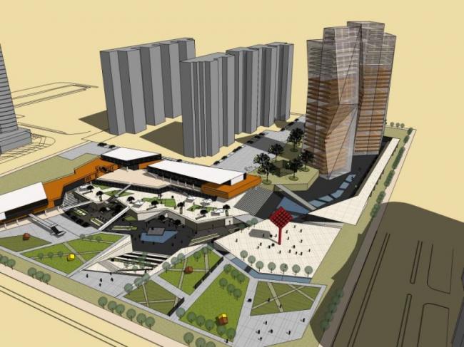 Sketchup商业模型|多层商业中心，现代风格