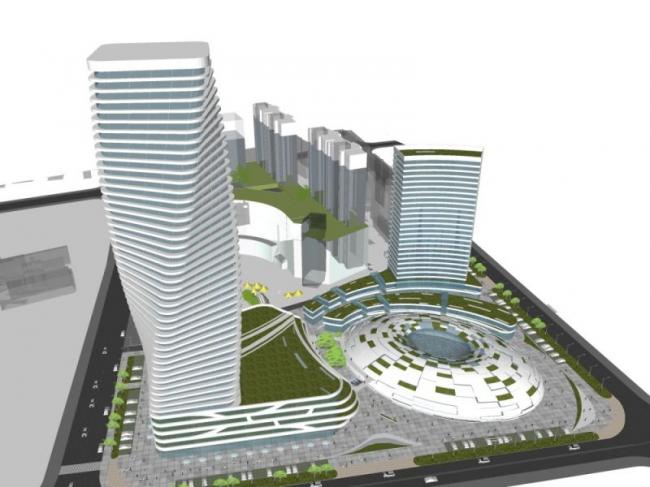 Sketchup综合体模型|超高层商业综合体，现代风格