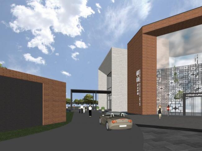 Sketchup商业模型|多层商业街，现代风格