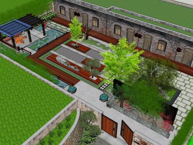 Sketchup住宅模型|窑洞，古典风格