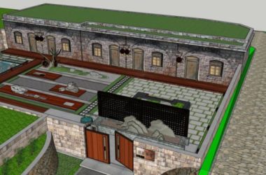 Sketchup住宅模型|窑洞，古典风格-BIM建筑网