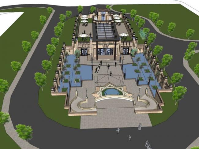 Sketchup商业模型|多层会所，古典风格