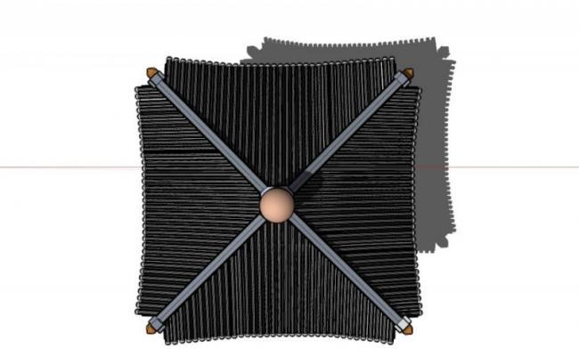 Sketchup小品模型|四角亭，中式风格，小品