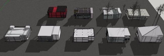 Sketchup商业模型|售楼处，现代风格