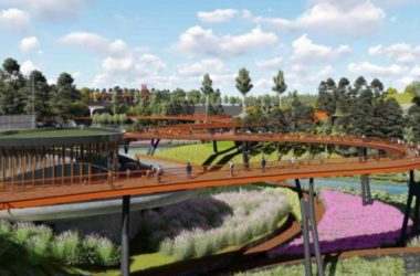 Sketchup景观模型|公园景观，现代风格-BIM建筑网