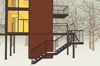 Sketchup景观模型|景观台，现代风格-BIM建筑网