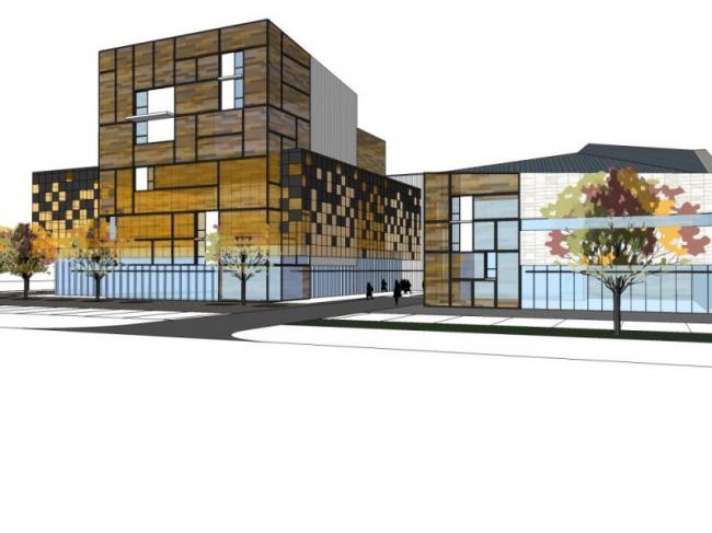 Sketchup商业模型|多层商业街，现代风格