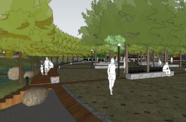 Sketchup景观模型|公园景观，现代风格-BIM建筑网