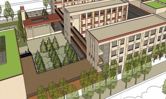 Sketchup学校模型|多层小学学校，校园教育建筑，现代风格