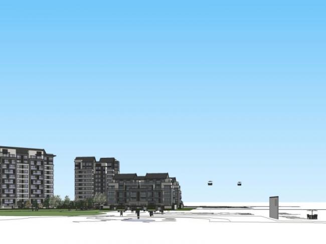 Sketchup住宅模型|高层住宅，现代中式风格