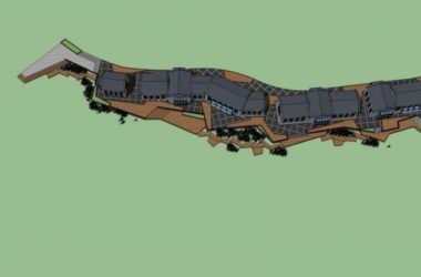 Sketchup商业模型|商业街，现代中式风格-BIM建筑网
