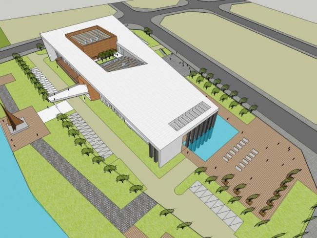 Sketchup文化模型|多层展览馆，城市规划展览馆，文化建筑，现代风格