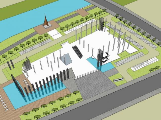 Sketchup文化模型|多层展览馆，城市规划展览馆，文化建筑，现代风格