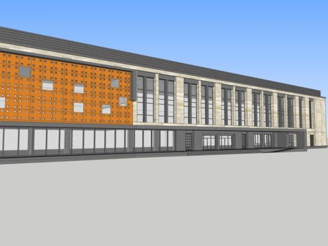 Sketchup办公模型|低层办公楼，现代风格