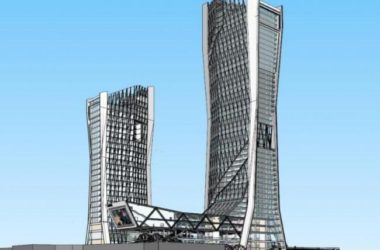 Sketchup办公模型|超高层办公楼，现代风格-BIM建筑网