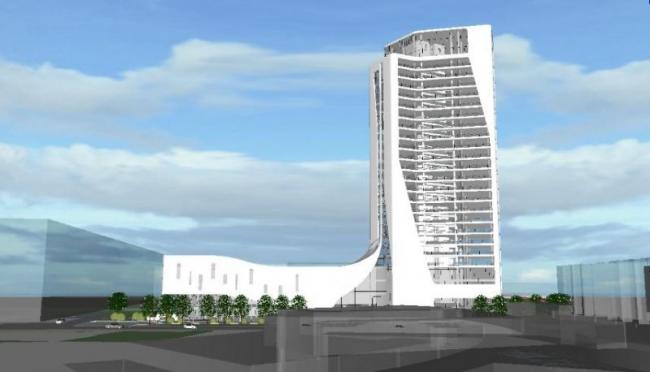 Sketchup办公模型|高层办公楼，现代风格