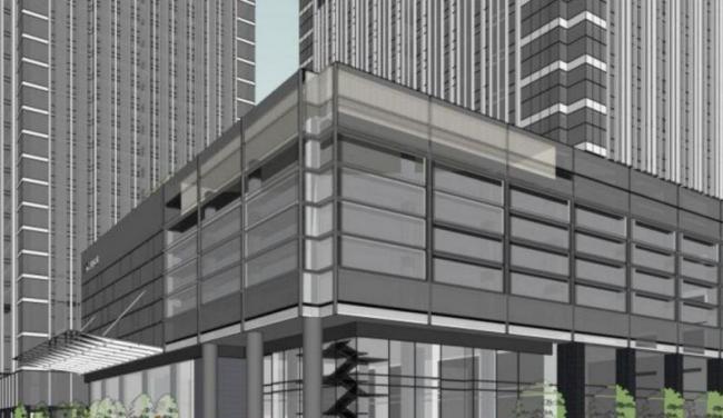 Sketchup办公模型|超高层办公楼，现代风格