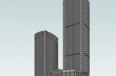 Sketchup办公模型|超高层办公楼，现代风格-BIM建筑网