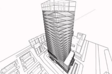 Sketchup办公模型|高层办公楼，现代风格-BIM建筑网