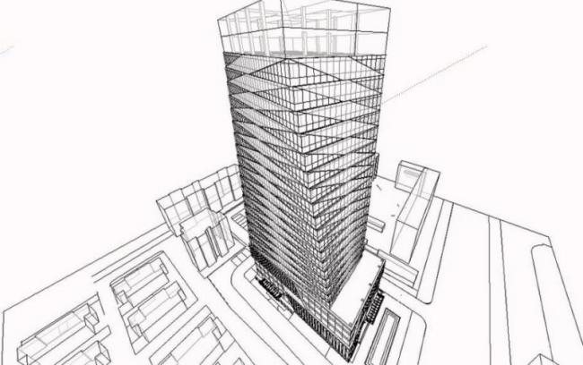 Sketchup办公模型|高层办公楼，现代风格