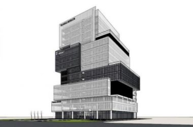 Sketchup办公模型|高层办公楼，现代风格-BIM建筑网