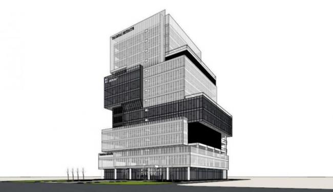 Sketchup办公模型|高层办公楼，现代风格