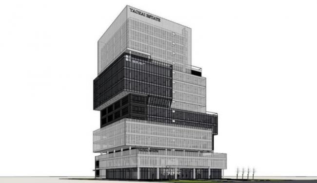 Sketchup办公模型|高层办公楼，现代风格