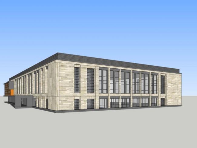 Sketchup办公模型|低层办公楼，现代风格