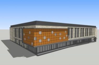 Sketchup办公模型|低层办公楼，现代风格-BIM建筑网