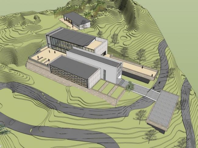 Sketchup文化模型|多层图书馆，文化建筑，现代风格