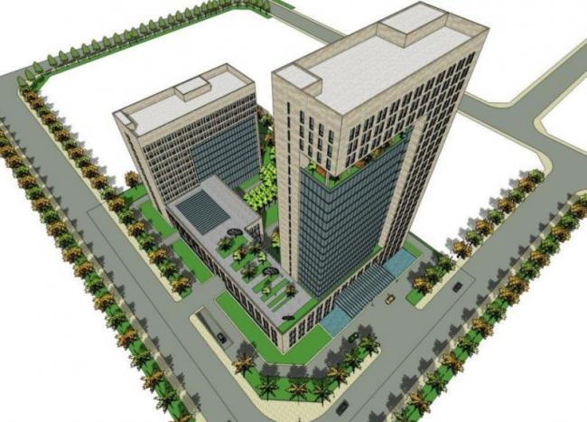 Sketchup办公模型|高层办公楼，现代风格