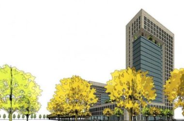 Sketchup办公模型|高层办公楼，现代风格-BIM建筑网