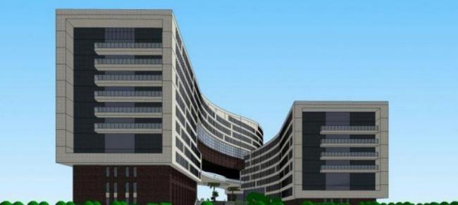 Sketchup办公模型|多层办公楼，现代风格