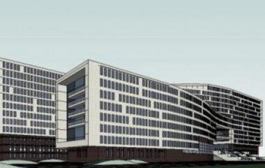 Sketchup办公模型|多层办公楼，现代风格-BIM建筑网