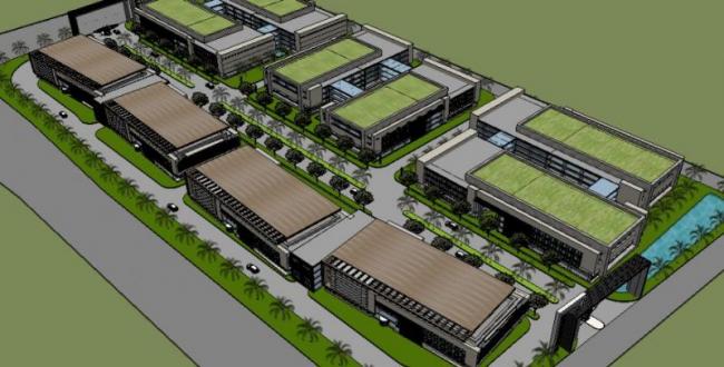 Sketchu工业厂房|多层产业园，工业工厂厂房，现代风格