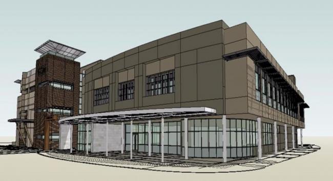 Sketchup办公模型|多层办公楼，现代风格