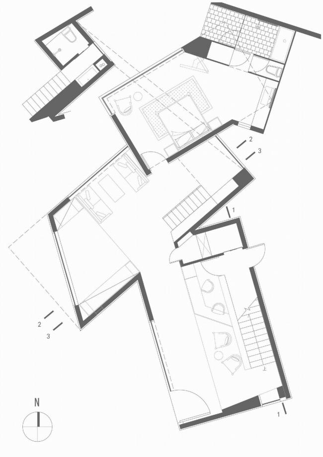 BIM建筑|无边年夜海，静远心情：浙江船山等风来平易近宿 / 周鑫建筑设计工作室