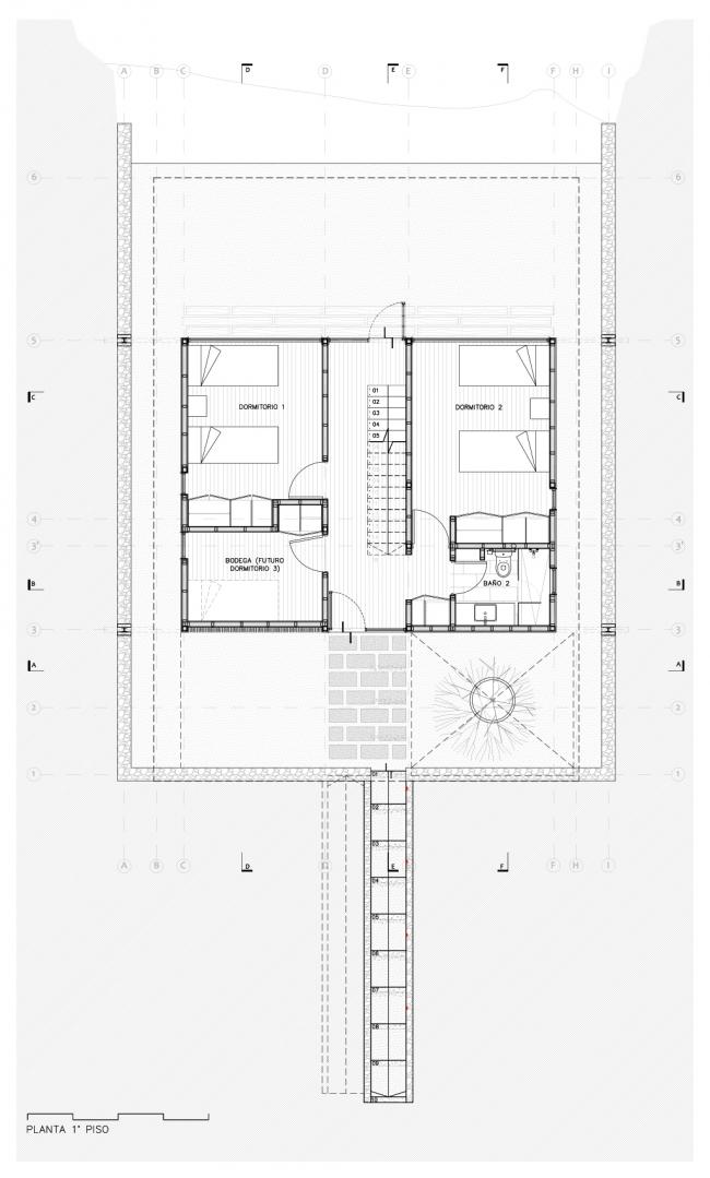 BIM建筑|“脚手架”支持的不雅景室第：Tacna小屋