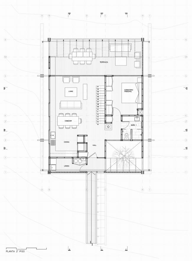 BIM建筑|“脚手架”支持的不雅景室第：Tacna小屋