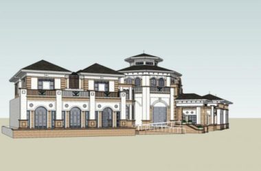 Sketchup商业模型|多层会所，古典风格-BIM建筑网