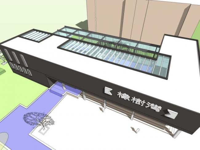 Sketchup商业模型|低层售楼处，现代风格