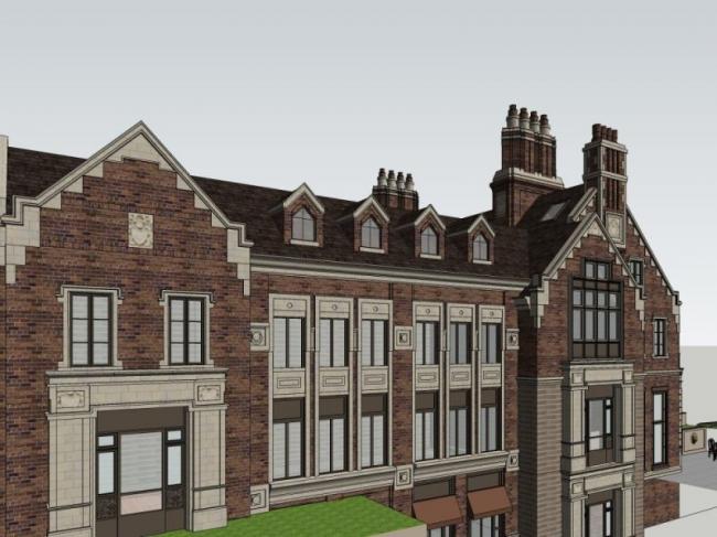 Sketchup商业模型|多层会所，古典风格